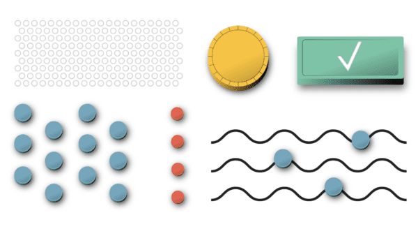 Beeld van allerlei knopjes en functies ter illustratie van muziek en sound design maken voor animatie film via muziekprogramma's