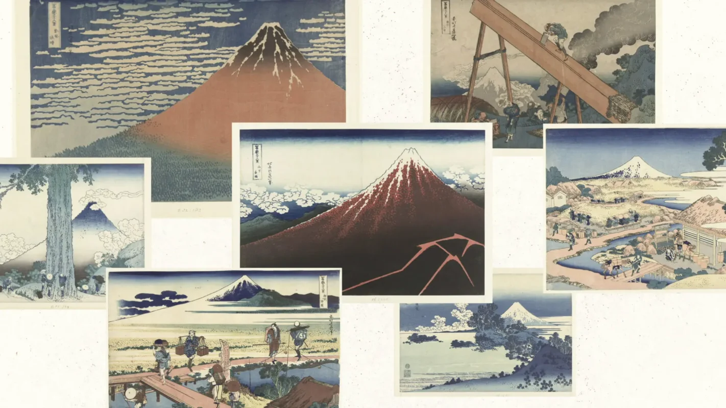 Beeld van verschillende Japanse kunstwerken ter illustratie van celanimatie rotoscopanimatie laten maken door animatiestudio Creative Beards