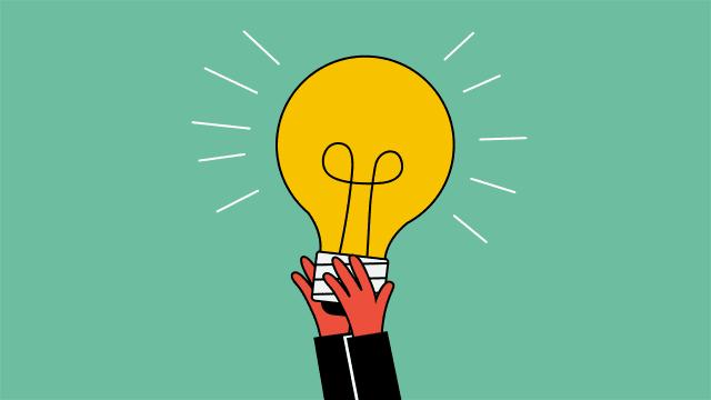 Beeld van een hand die een lamp omhoog houdt ter illustratie van stijlen illustraties door animatiestudio Creative Beards