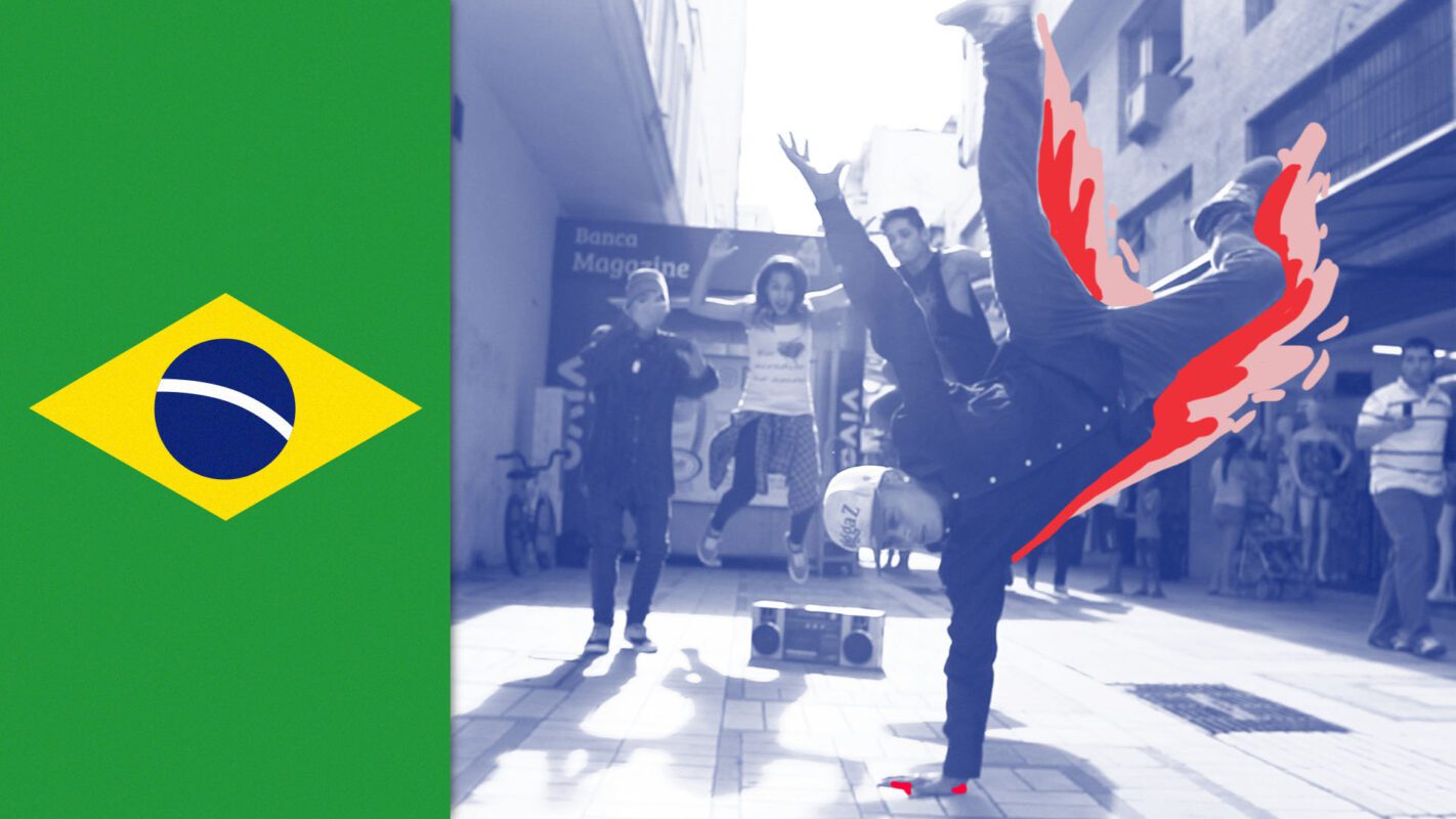 Beeld van danser met vlammen in Brazilie ter illustratie van fotografische animatiefilm laten maken door animatiebureau Creative Beards