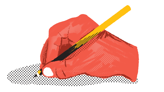 Beeld van een hand die aan het tekenen is ter illustratie van kosten illustratieve animatie laten maken door animatiebureau Creative Beards