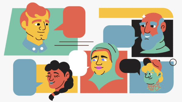 Beeld van zeer verschillende type mensen ter illustratie van toepassen diversiteit en inclusie in animatie door animatiestudio Creative Beards